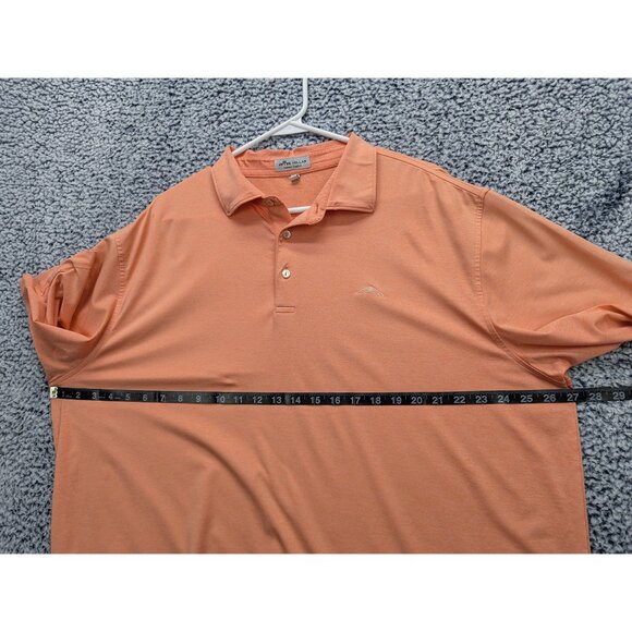 Peter Millar Summer Comfort Polo Mens XL Nanea Golf Club Lightweight Orange - Picture 9 of 12